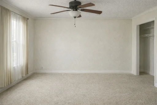 After: Furnished room to empty room