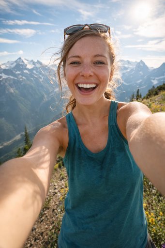 Before: Casual selfie to professional headshot