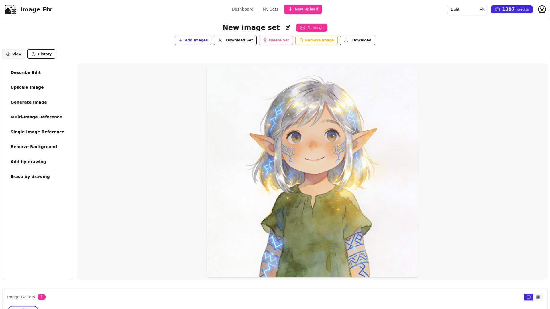 Generate Your First Character on White Background