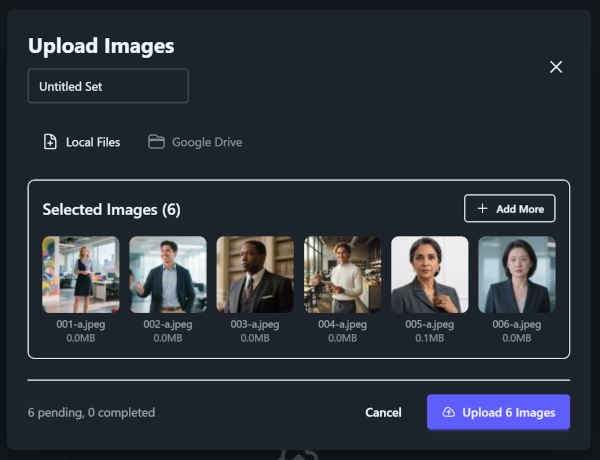 Upload headshots in ImageFix