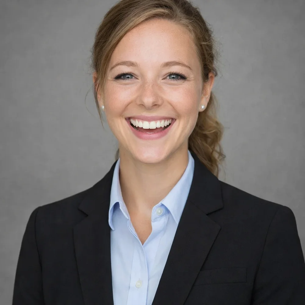 Professional LinkedIn headshot after AI transformation