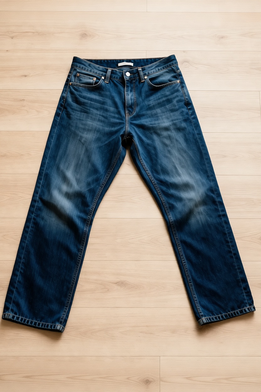 AI-resized 2:3 Pinterest product image of jeans